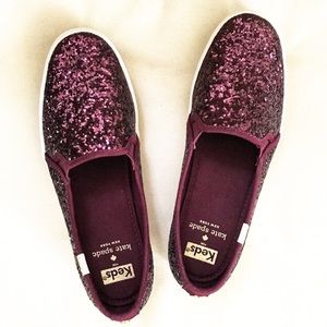 Kate Spade ♠️ Keds Triple Deck Glitter Sneakers